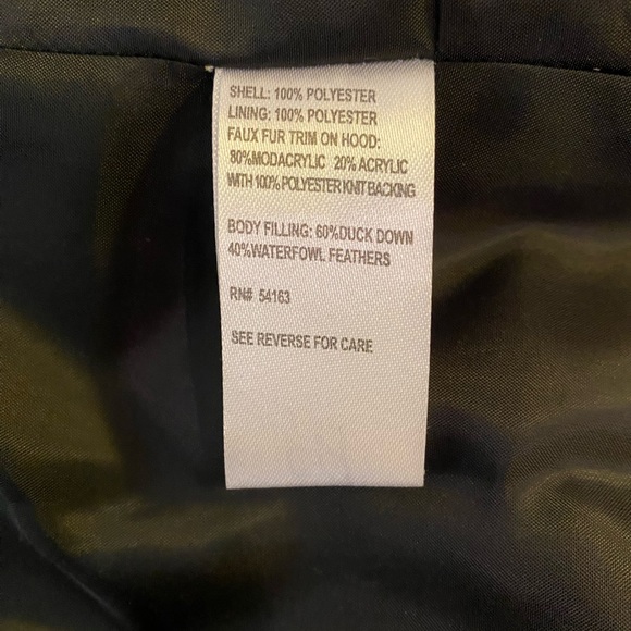 Calvin Klein Black Duck Down Feathers Puffer Quilted Long Coat Womens XS RN54163 - Picture 14 of 15